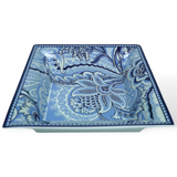 Bloom Square Tray - Blue