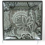 Bloom Square Tray - Brown