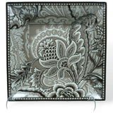 Bloom Square Tray - Brown