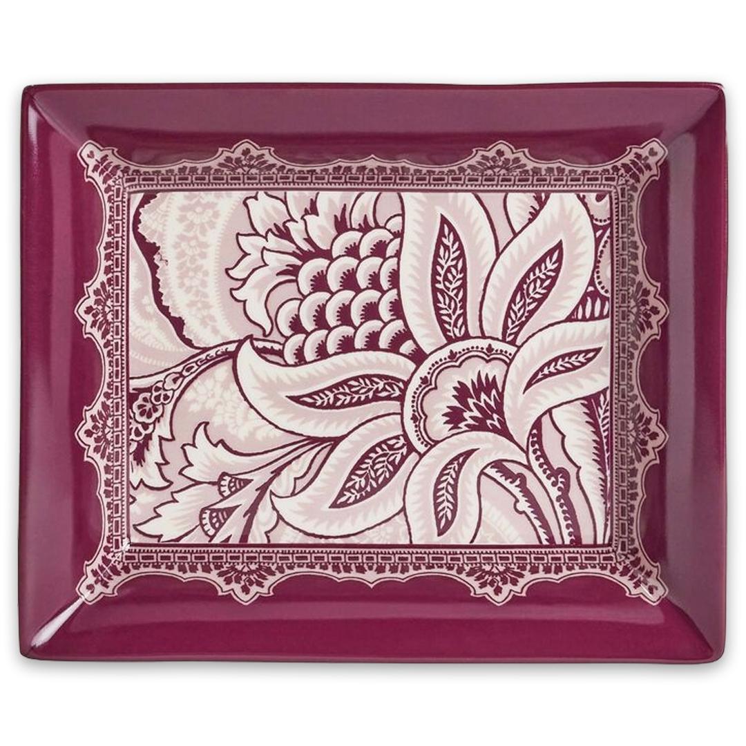 Bloom Rectangular Tray - Red