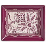 Bloom Rectangular Tray - Red