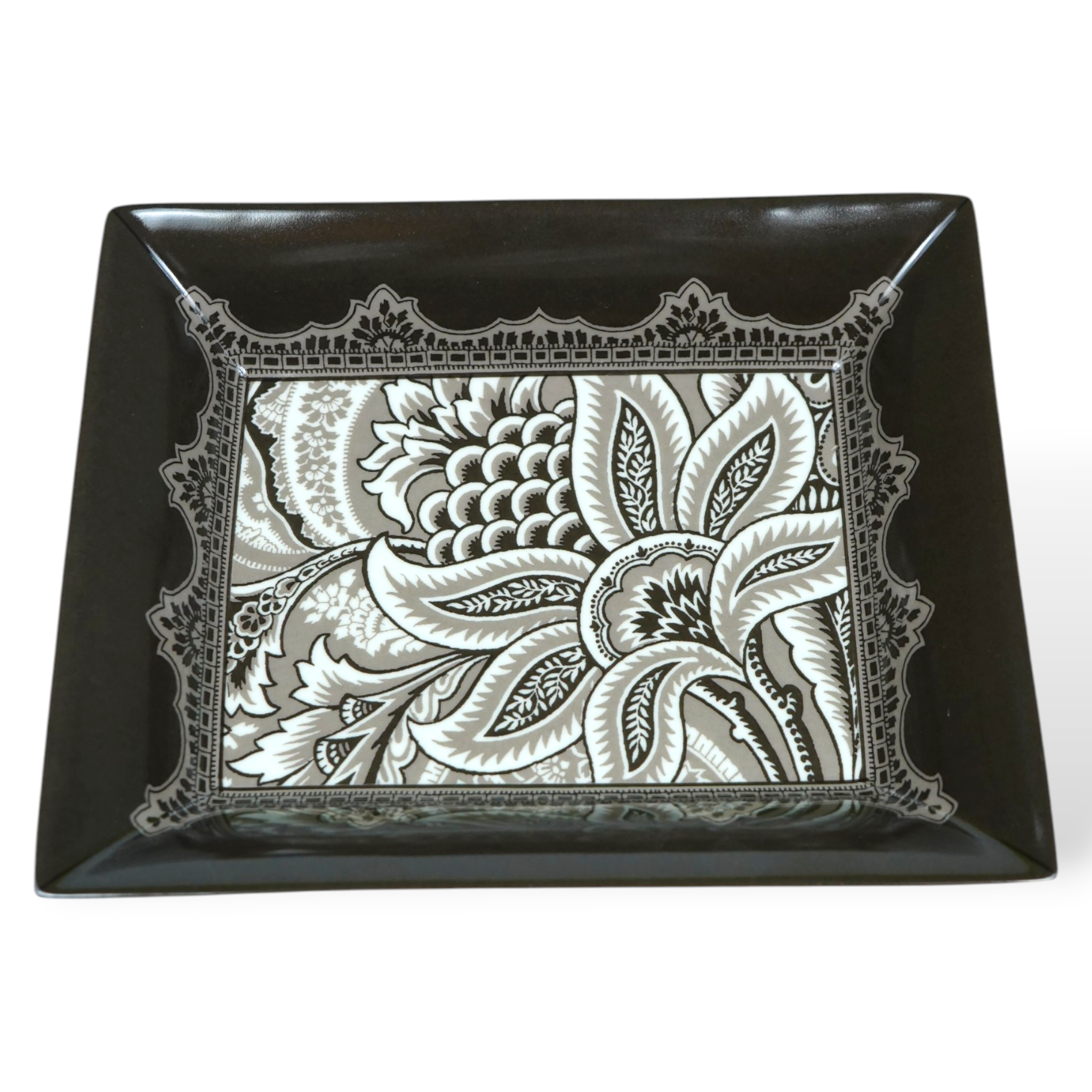 Bloom Rectangular Tray - Black