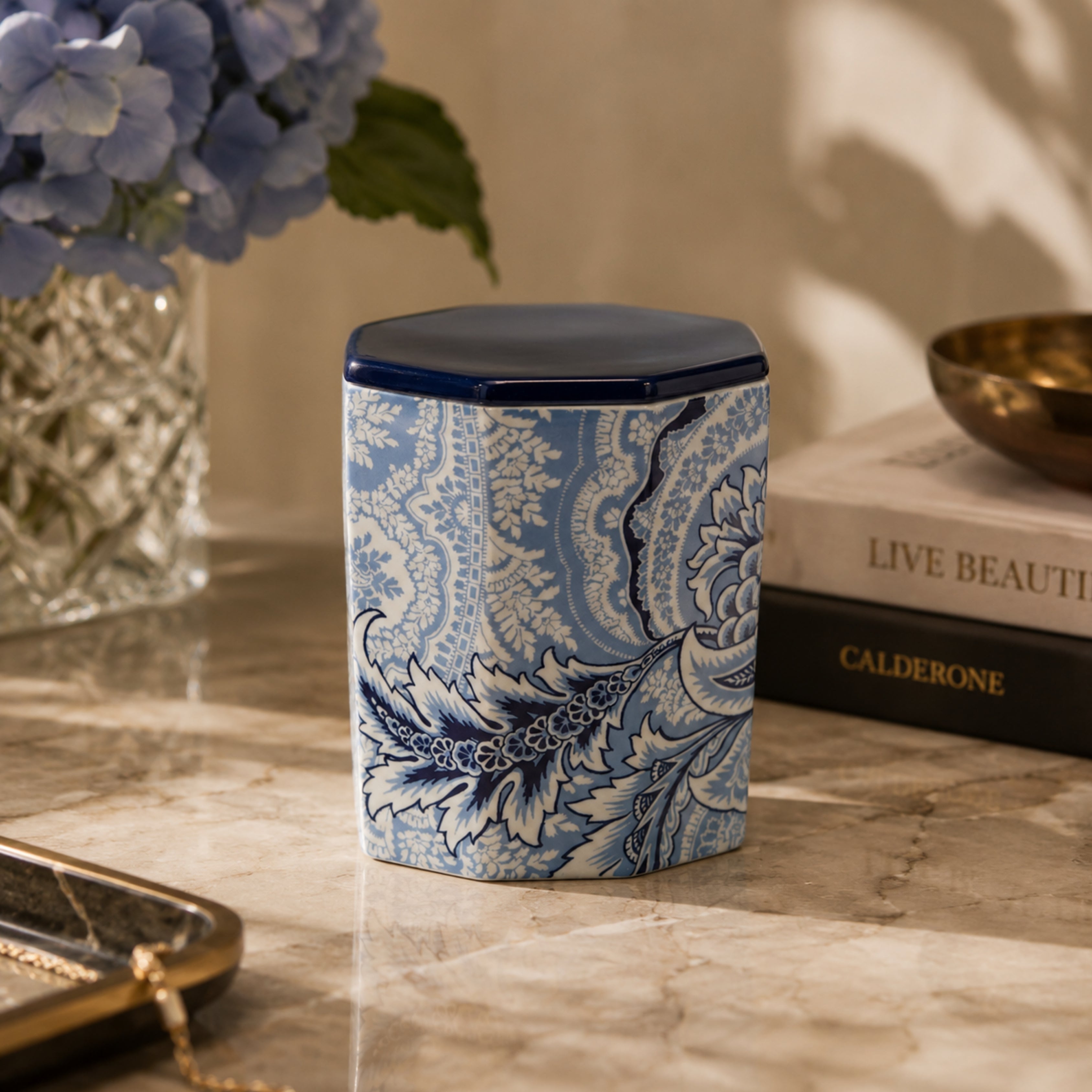 Bloom Candle - Blue - Etro (view 2)