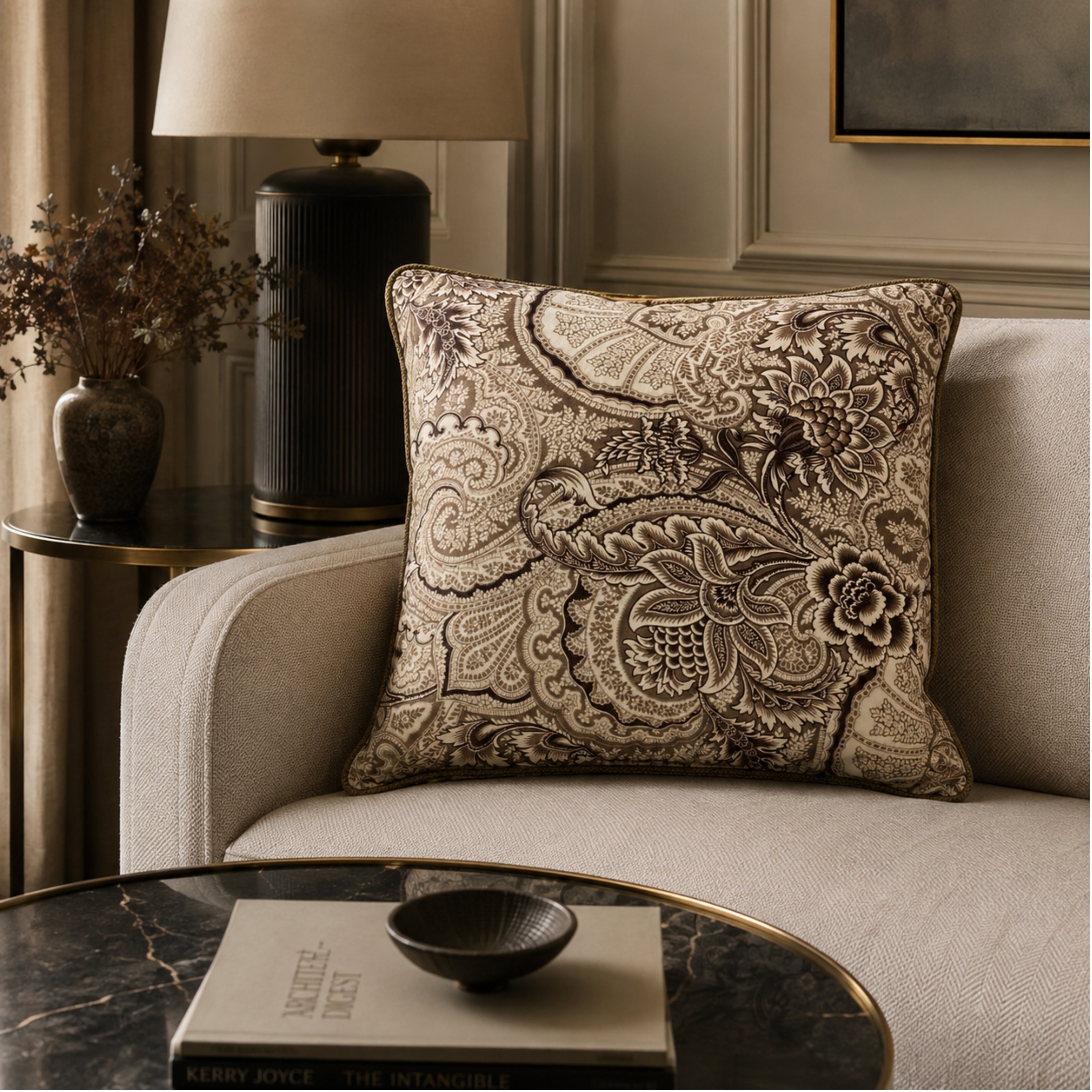 Bloom Printed Cushion C/ Emoroidered + Cord 4 - Etro (view 2)