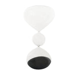 SET OF 4 LASS SANDTIMER+BLACK SAND
