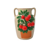 BEIGE CERAMIC VASE 'TOMATO'