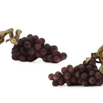 SET OF 2 ASS.DECO.OBJECT GRAPES PURPLE RESIN