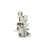 DECORATIVE HOUSE IN WHITE RESIN