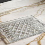 TORINO LARGE TRAY - CLEAR CRYSTAL