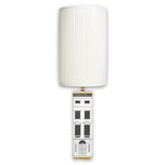 Cylindrical Pleated Lampshade White