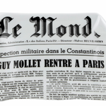 Medium sheet ashtray Giornali Il Mondo black/white