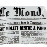 Medium sheet ashtray Giornali Il Mondo black/white