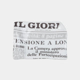 Medium sheet ashtray Giornali Il Giorno black/white
