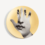 Wall plate Tema e Variazioni n.15 black/white/gold