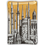 Rectangular Ashtray Minareti Gold/Black/White - Fornasetti