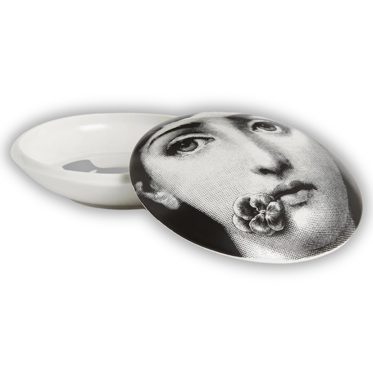Round Box Tema E Variazioni N.137-White & Black - Fornasetti
