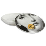 Round Box Tema E Variazioni N.137-White, Black & Gold
