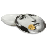 Round Box Tema E Variazioni N.137-White, Black & Gold
