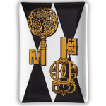 Rectangular Ashtray Chiavi Gold And Rombi - Fornasetti
