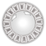 Frame With Convex Mirror Architettura Diam.50 Cm Black/White - Fornasetti