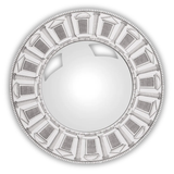 Frame With Convex Mirror Architettura Diam.50 Cm Black/White - Fornasetti