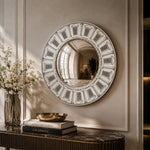 Frame With Convex Mirror Architettura Diam.50 Cm Black/White - Fornasetti (view 2)