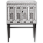 Raised Small Sideboard Architettura Black/White - Fornasetti