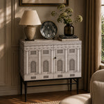 Raised Small Sideboard Architettura Black/White - Fornasetti (view 2)