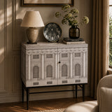 Raised Small Sideboard Architettura Black/White - Fornasetti (view 2)
