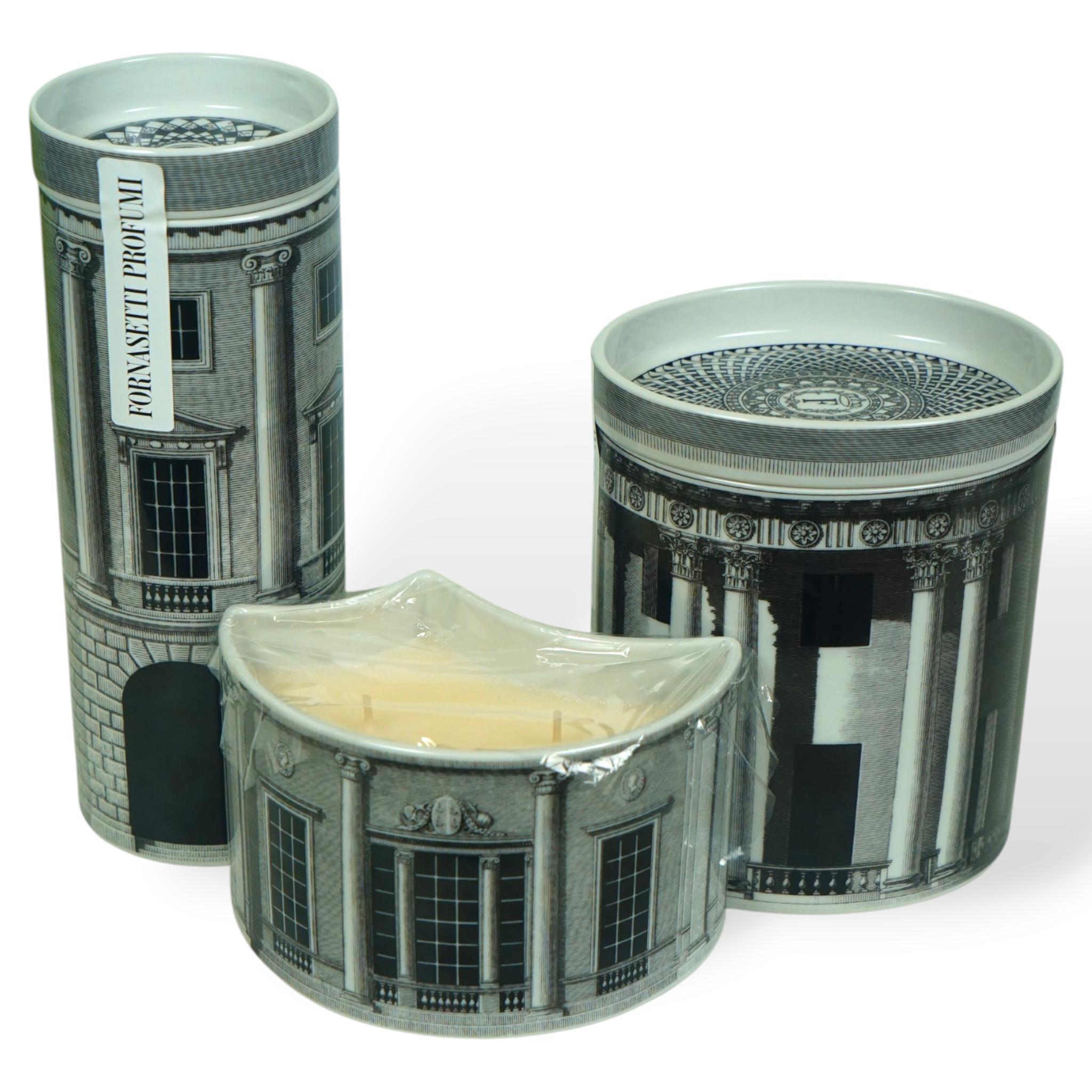 Nel Mentre Triptych Scented Candle Architettura - Fragrance Immaginazione