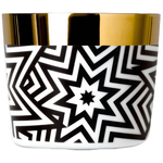 Champagne Goblet Glass Sip Of Gold / Black / White