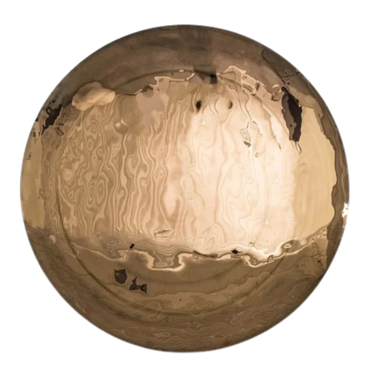 Rm-Pt107Br Prato De Parede Concavo Bronze 107 Br