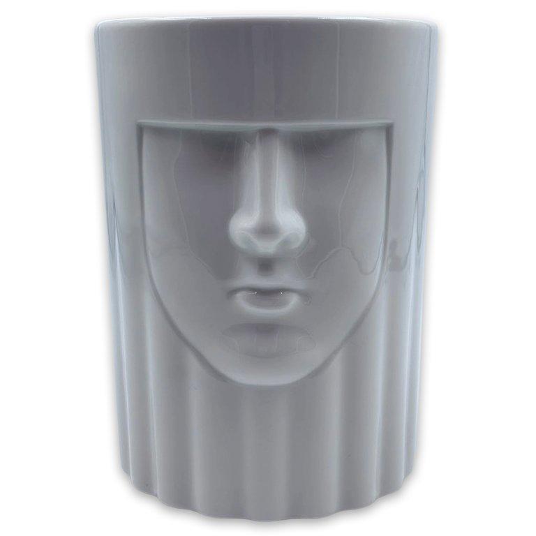 Candle Holder - Me Candte Holder, 2 Parts Coo: Cn / Mat: Glass / Color: Amber/Grey