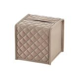 Riviere - Elba Diamonds Square Tissue HolderRiviere: Taupe