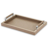 Riviere - Diana Handwoven Rectangular Tray Small Riviere: Ivory