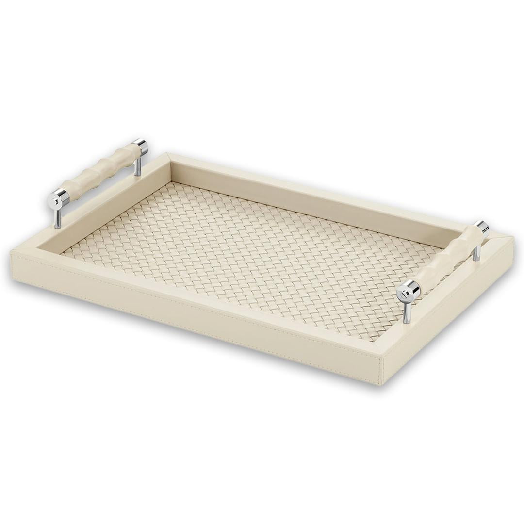Riviere - Diana Handwoven Rectangular Tray Large
Riviere: Ivory