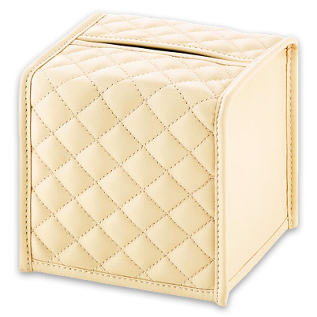 elbaDiamonds Square Tissue HolderRiviere: Blush Pink