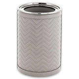 Riviere - Stainless Steel Thermic Bottle Cooler Covered With Quilted Herringbone Leather