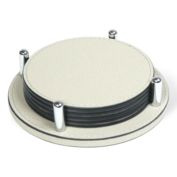 Tp172 G176St00 David Coaster Holder Round With 6 Tao Coasters