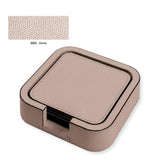 TAO COASTER HOLDER SQUARE ROUNDED WITH 6 TAO COASTERS-STONE