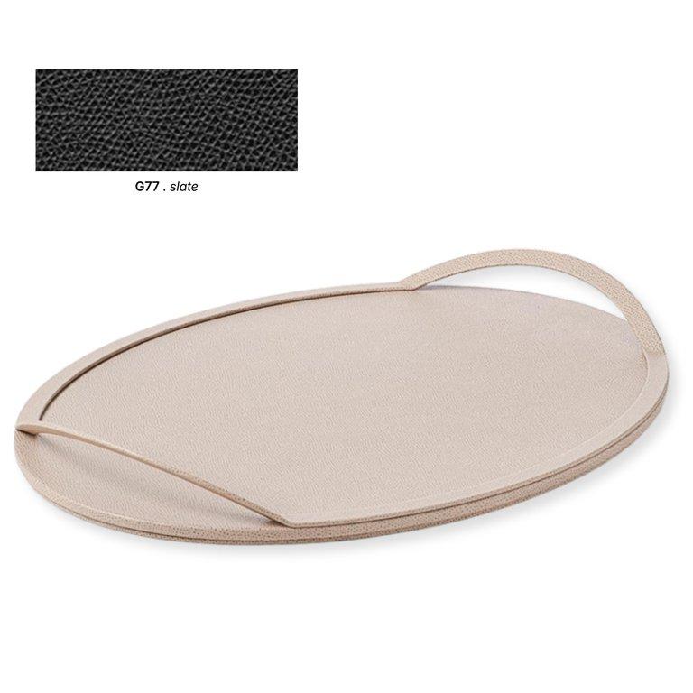 FORM TRAY OVAL LARGE-SLATE