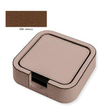 TAO COASTER HOLDER SQUARE ROUNDED WITH 6 
TAO COASTERS-TOBACCO