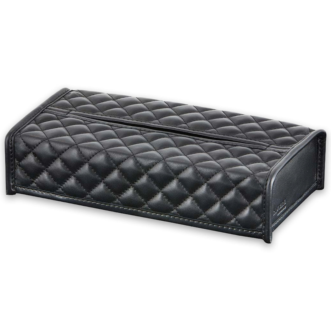 Riviere - Elba Diamonds Rectangular Tissue Holder Riviere: Black - GioBagnara