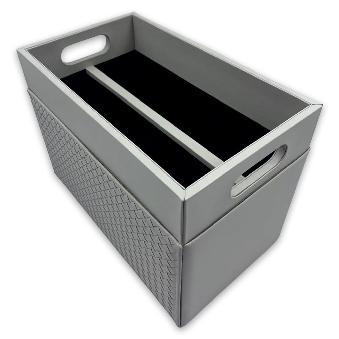 Riviere - Emy Handwoven Magazine Holder Riviere: Ivory - GioBagnara