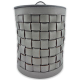 Riviere - Barcellona Storage Basket Round With Lid Riviere Outdoor: Grey - GioBagnara