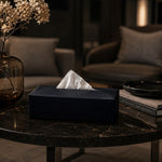 Ready Tissue Holder With Bottom Leather Flaps Rectangular - GioBagnara (view 2)