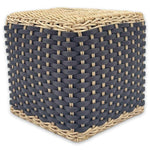 Pfb106 G67St00 Antibes Leather & Rattan Tissue Holder Square