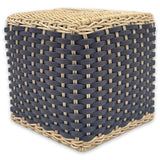Pfb106 G67St00 Antibes Leather & Rattan Tissue Holder Square