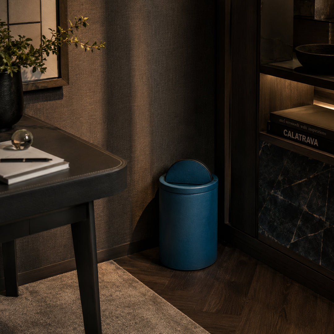Ha331 G31St00 Swing Wastepaper Bin Round - GioBagnara (view 2)