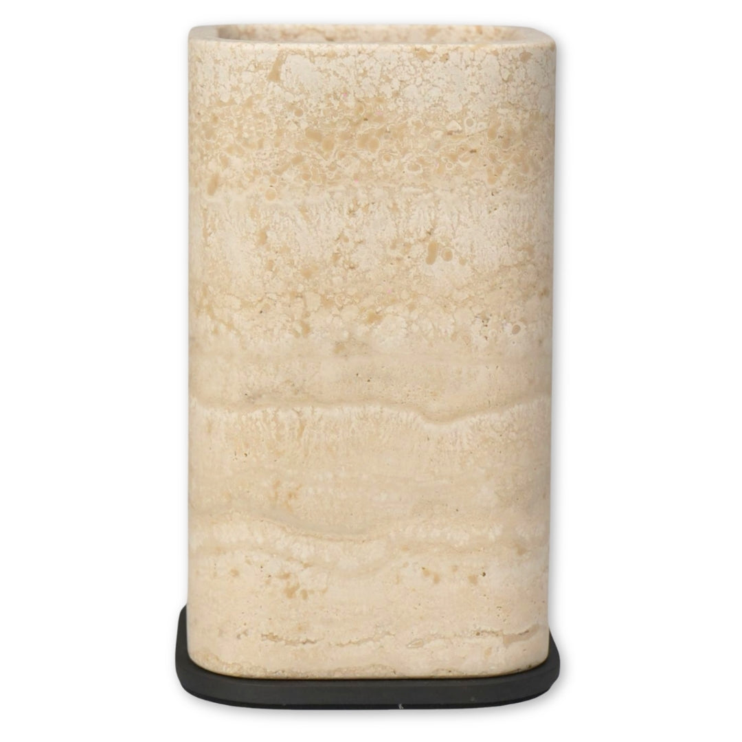 Ha398M Metal_00Marbl E_00 Polo Marble Toothbrush Holder - GioBagnara